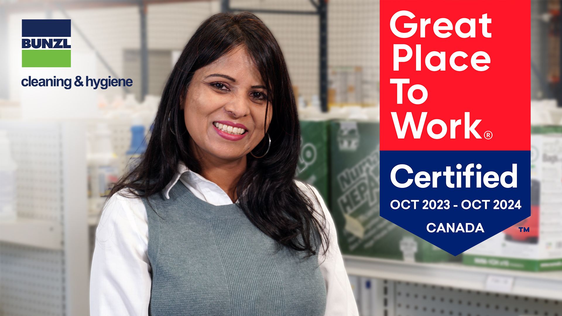 Bunzl Cleaning & Hygiene Awarded Great Place to Work Certification™