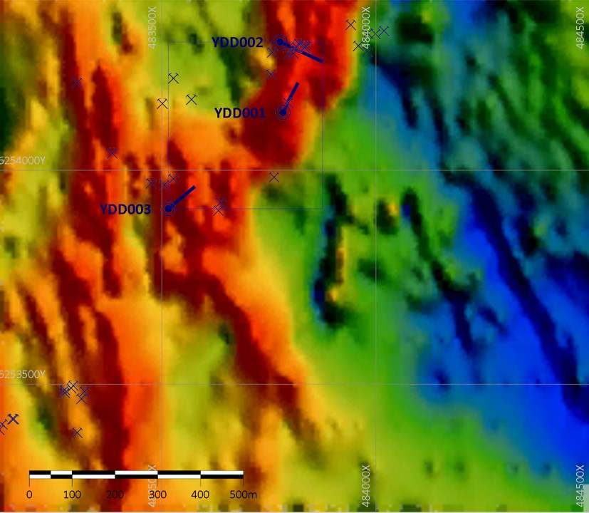 Fig2.Drillhole location IP survey 