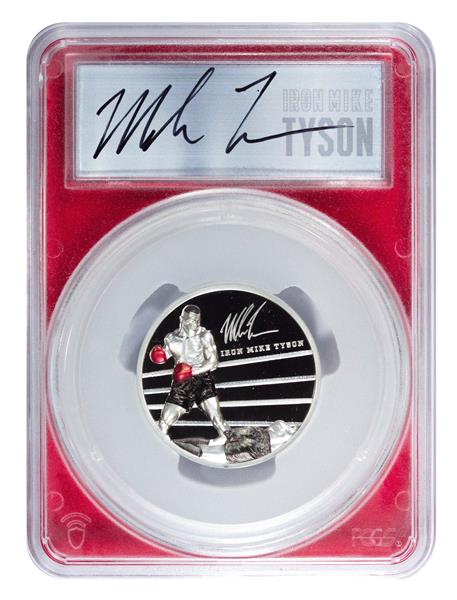 Mike Tyson 2 oz coin front