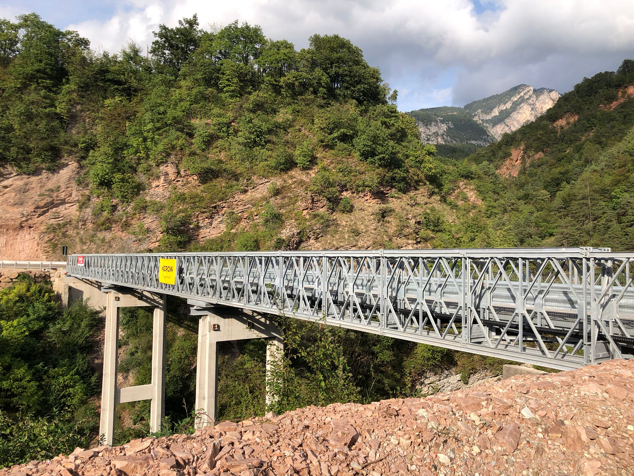 Acrow Bridge, Ton, Northern Italy