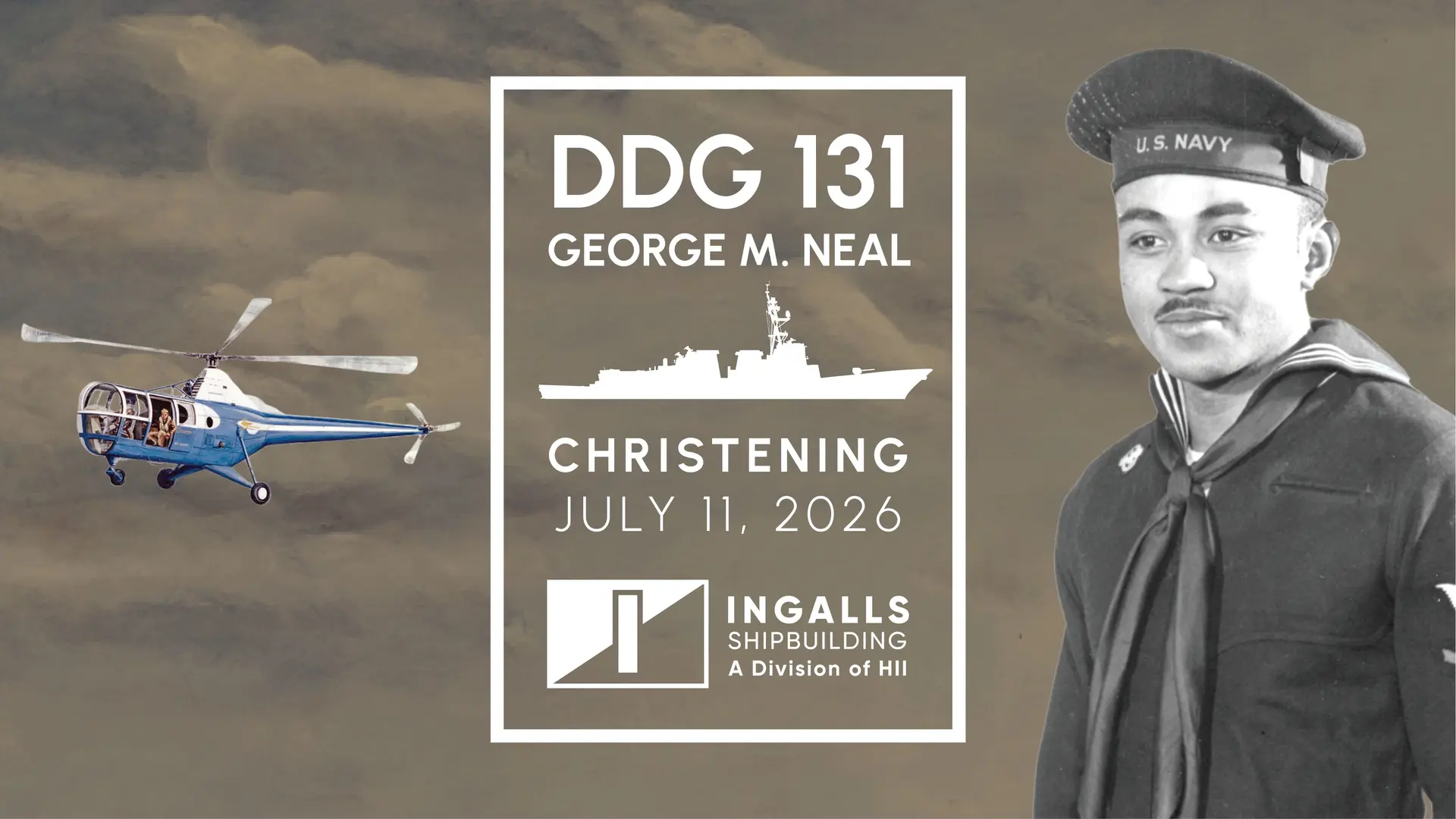 HII’s Ingalls Shipbuilding to Host Christening Ceremony For Destroyer George M. Neal (DDG 131)