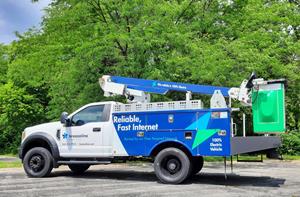Breezeline is the first U.S. cable operator to convert an internal combustion engine aerial bucket truck to full electric power