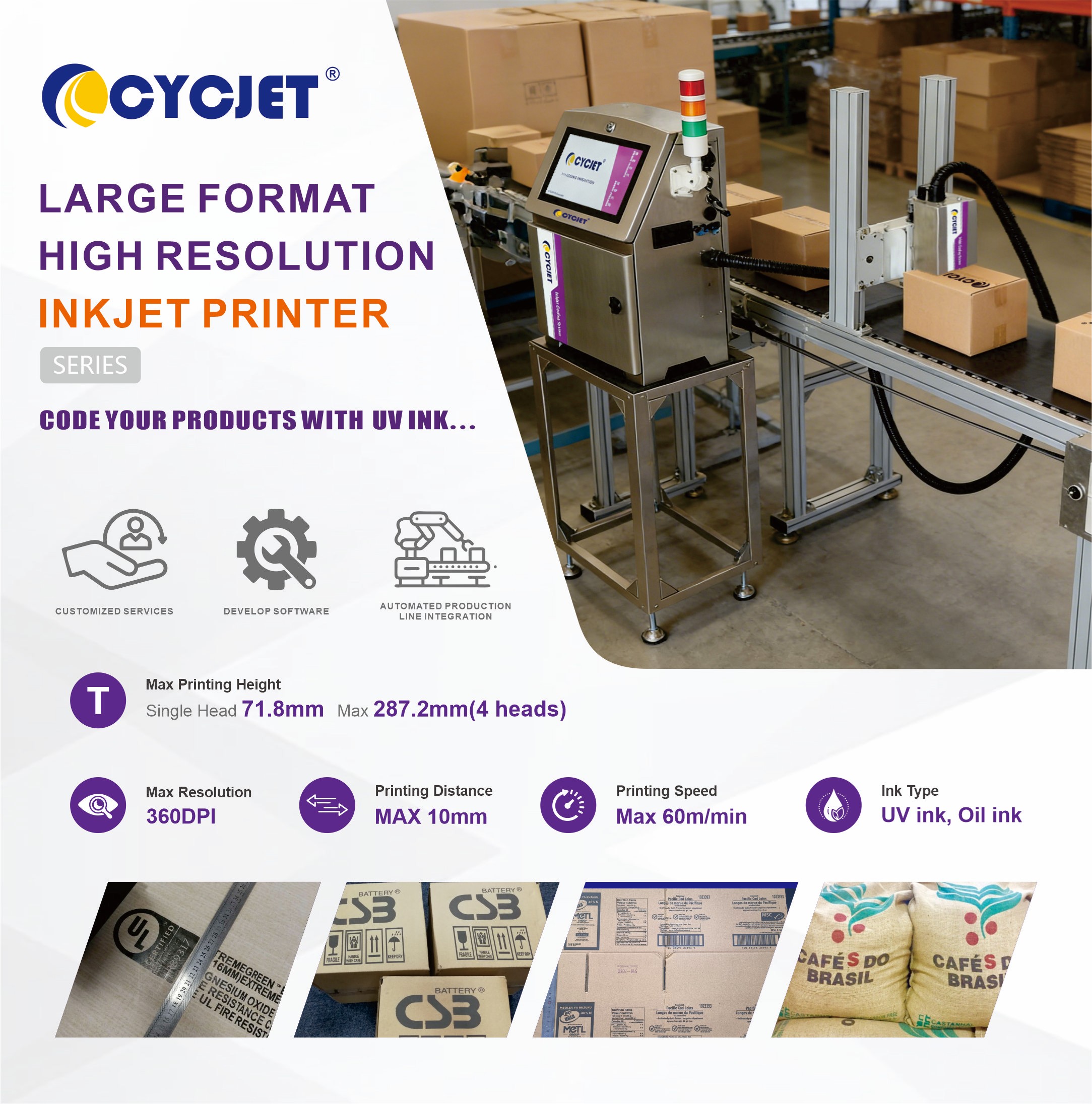 CYCJET large character inkjet printer