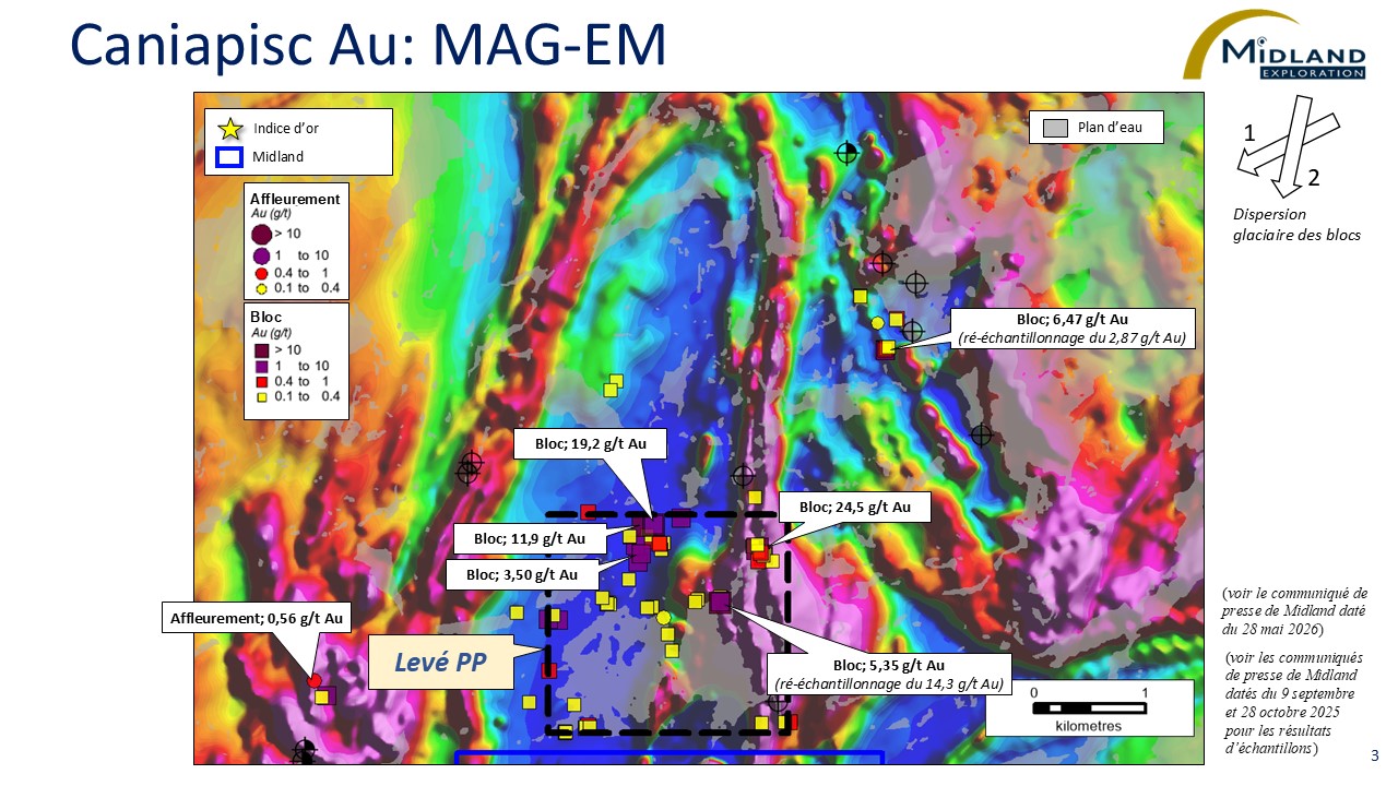 Figure 3 Caniapisc Au-MAG-EM