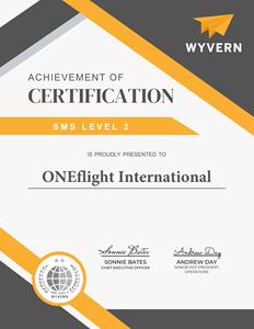 ONEflight International WYVERN SMS Level 2 Certificate