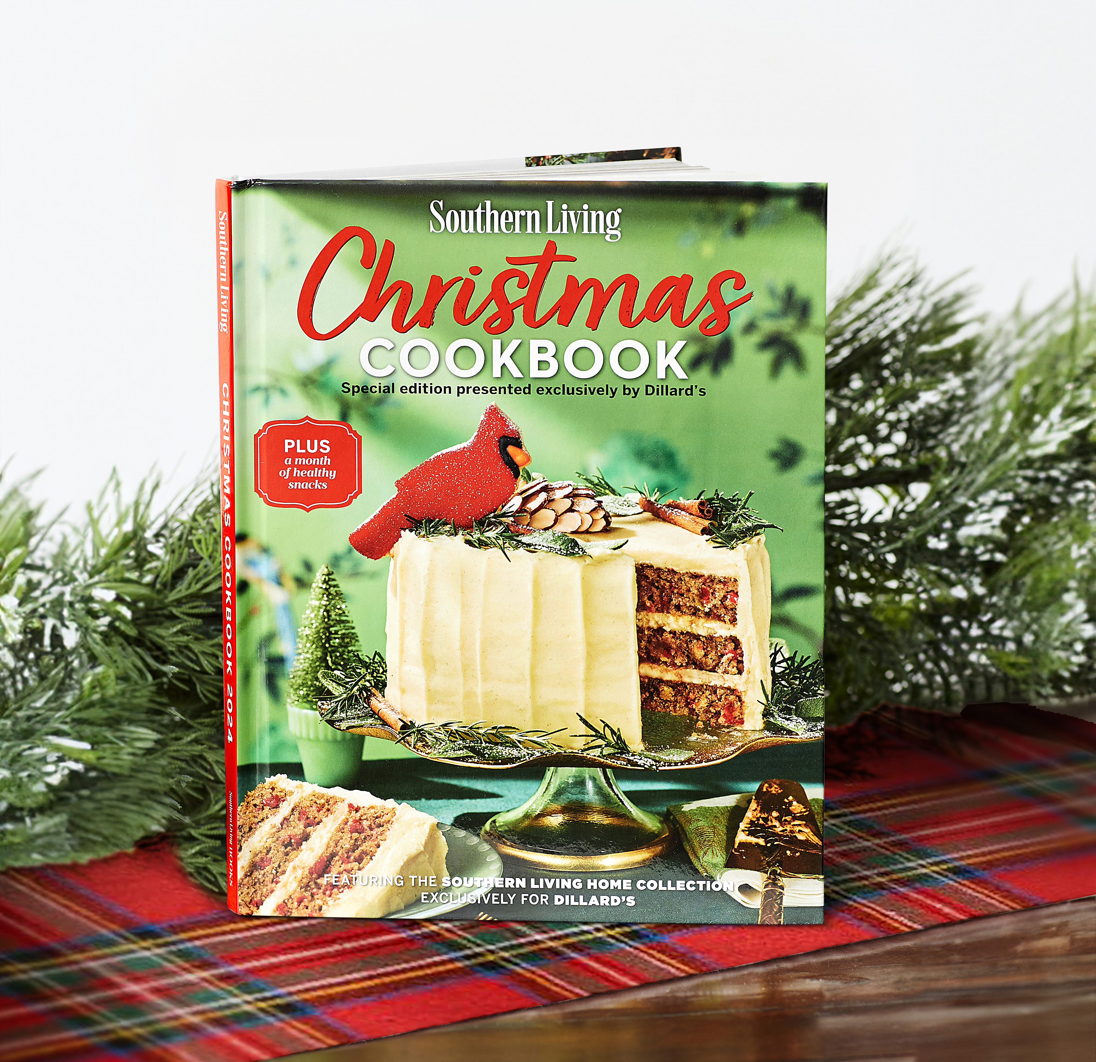 The 2024 Southern Living Christmas Cookbook is available exclusively at Dillard's.