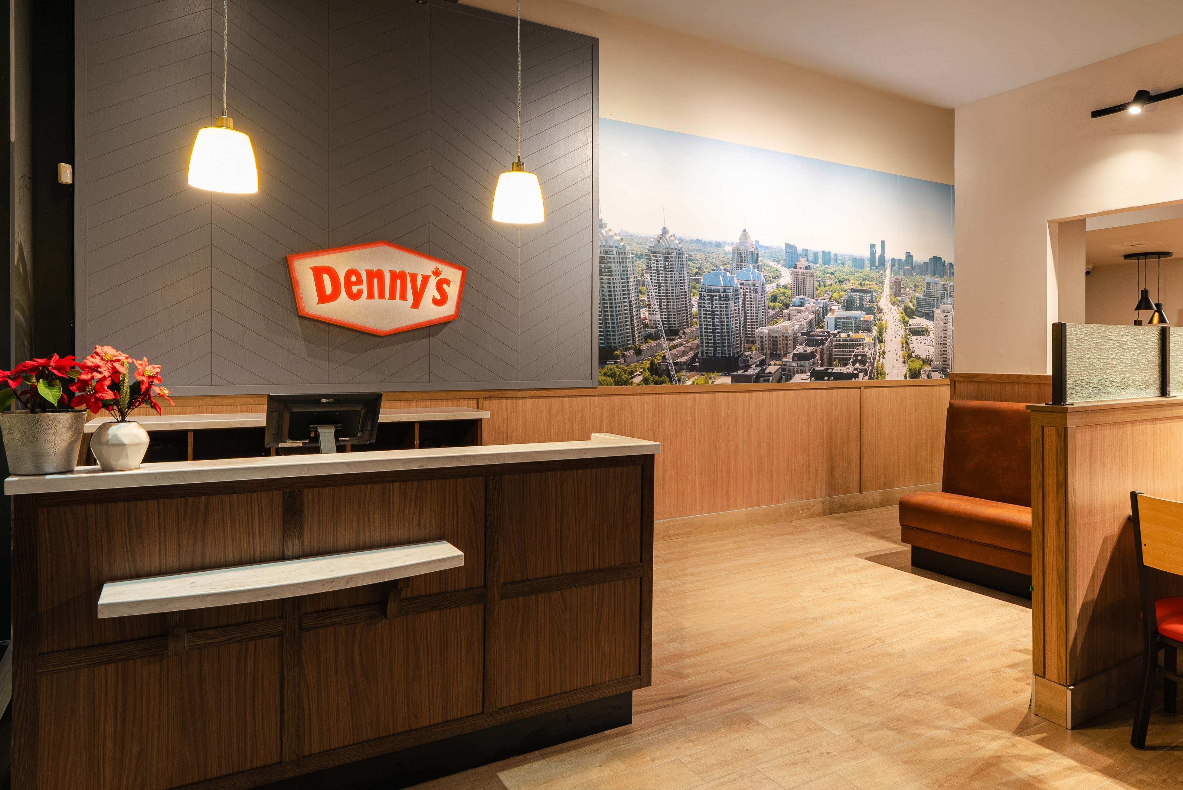 Denny’s Yonge Sheppard, Hostess Desk and Waiting Area