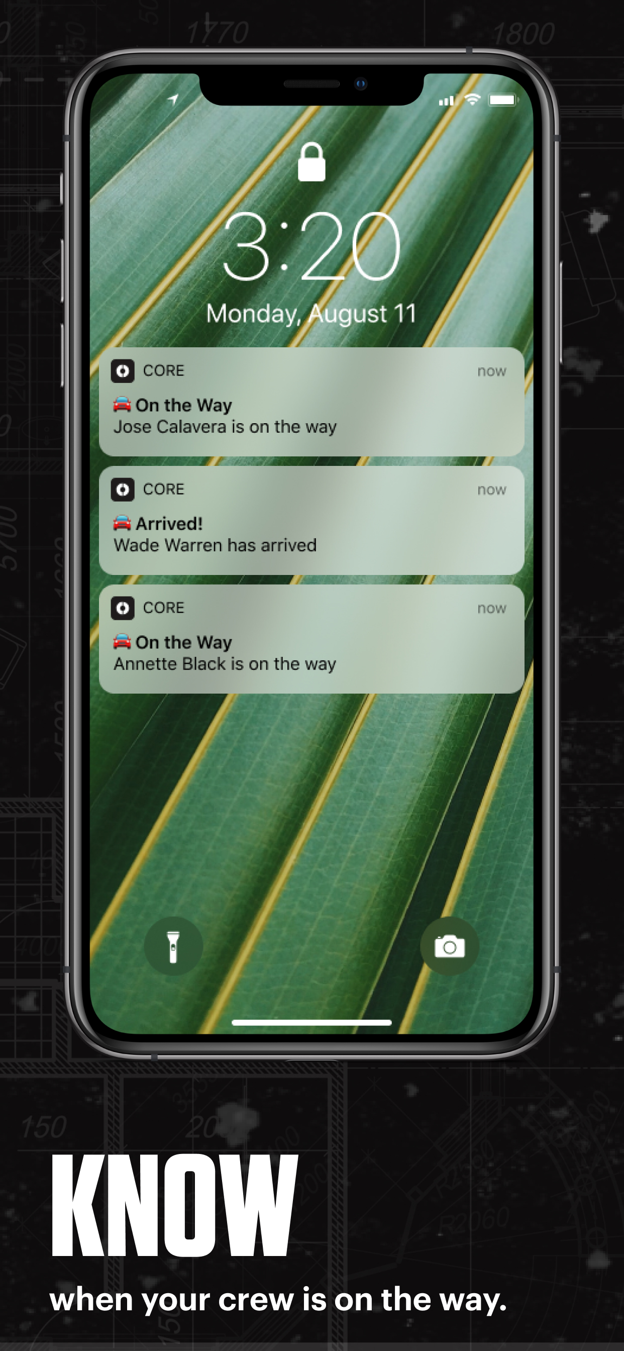 App de Core:  Crews by Core, Notificaciones