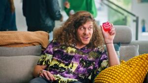 Workaholics Star Blake Anderson holding a BuzzBallz