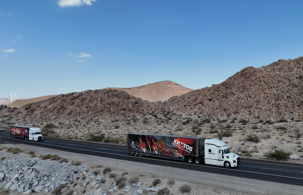 Kratos Completes Cross-Country Autonomous Tractor-Trailer Deployment Supporting NASCAR Race Logistics