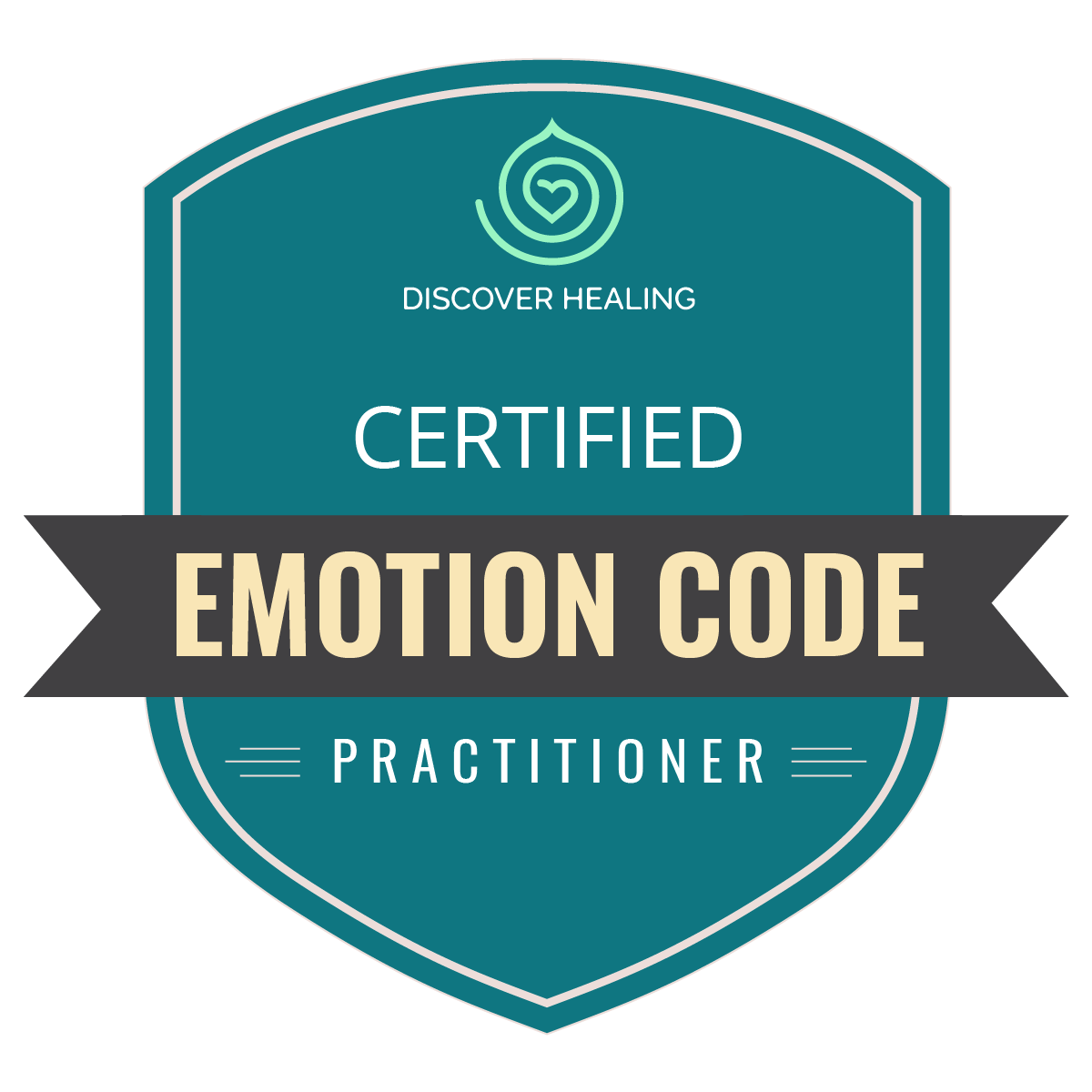 Official badge certifying Harmony Major as a credentialed Emotion Code Practitioner