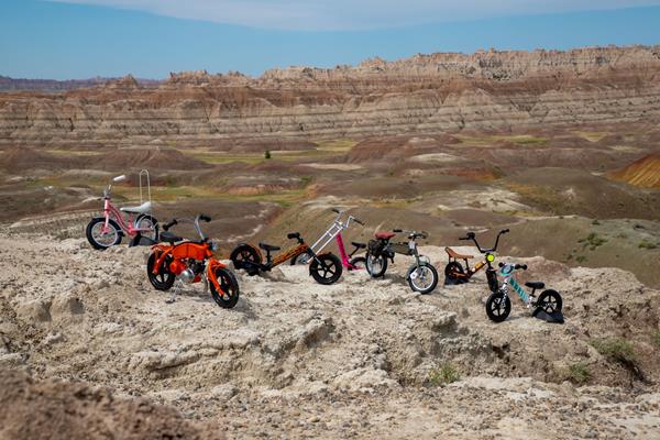 7 Strider Custom Bikes in the Badlands of South Dakota