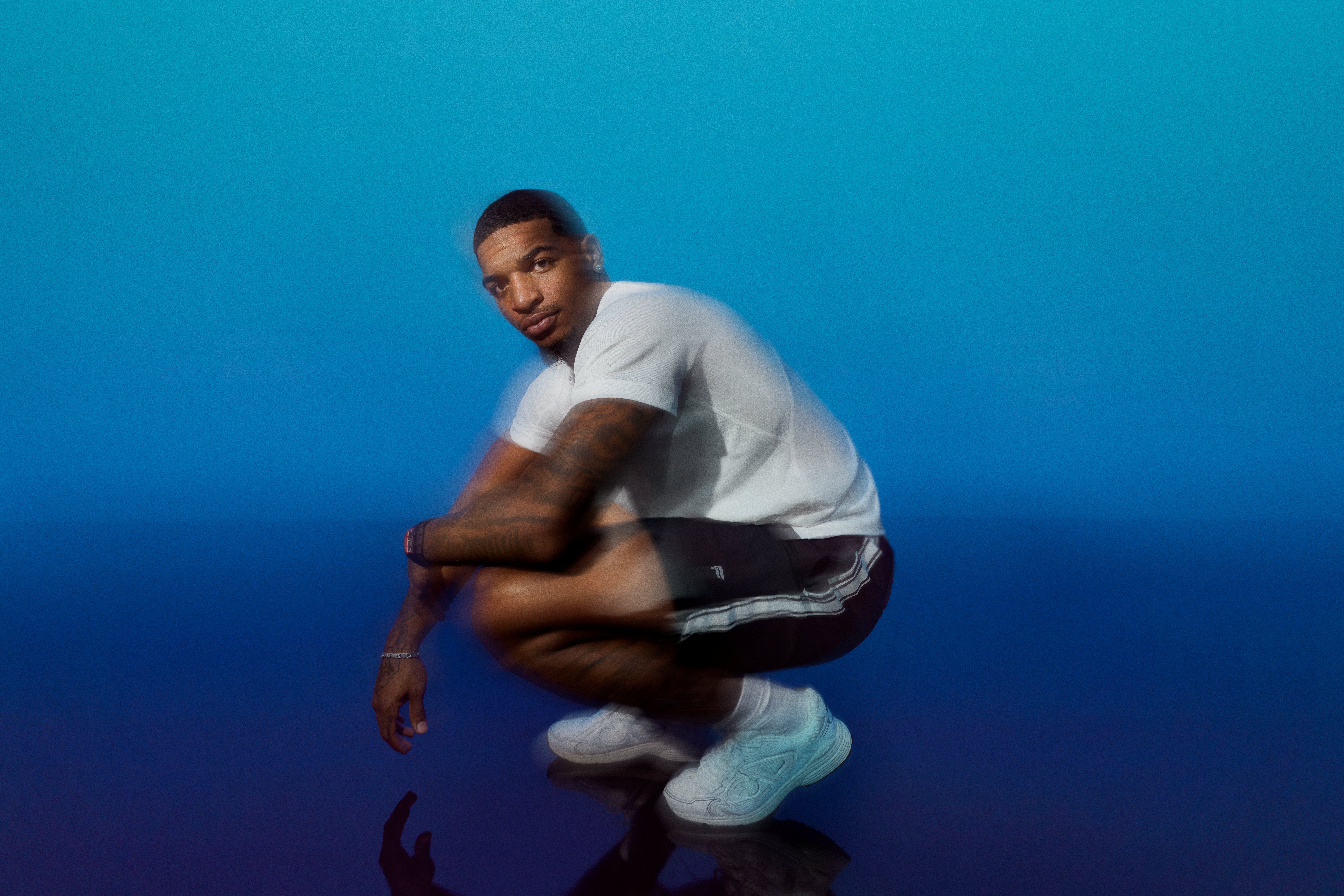 Fabletics x Ja'Marr Chase - The One Short - Sport Stripe & O2 Tee