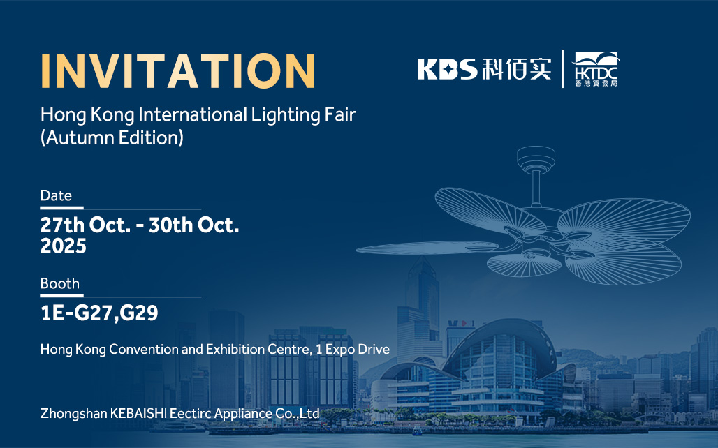 A user is controlling a KEBAISHI smart ceiling fan light using the Tuya Smart app on a mobile phone.