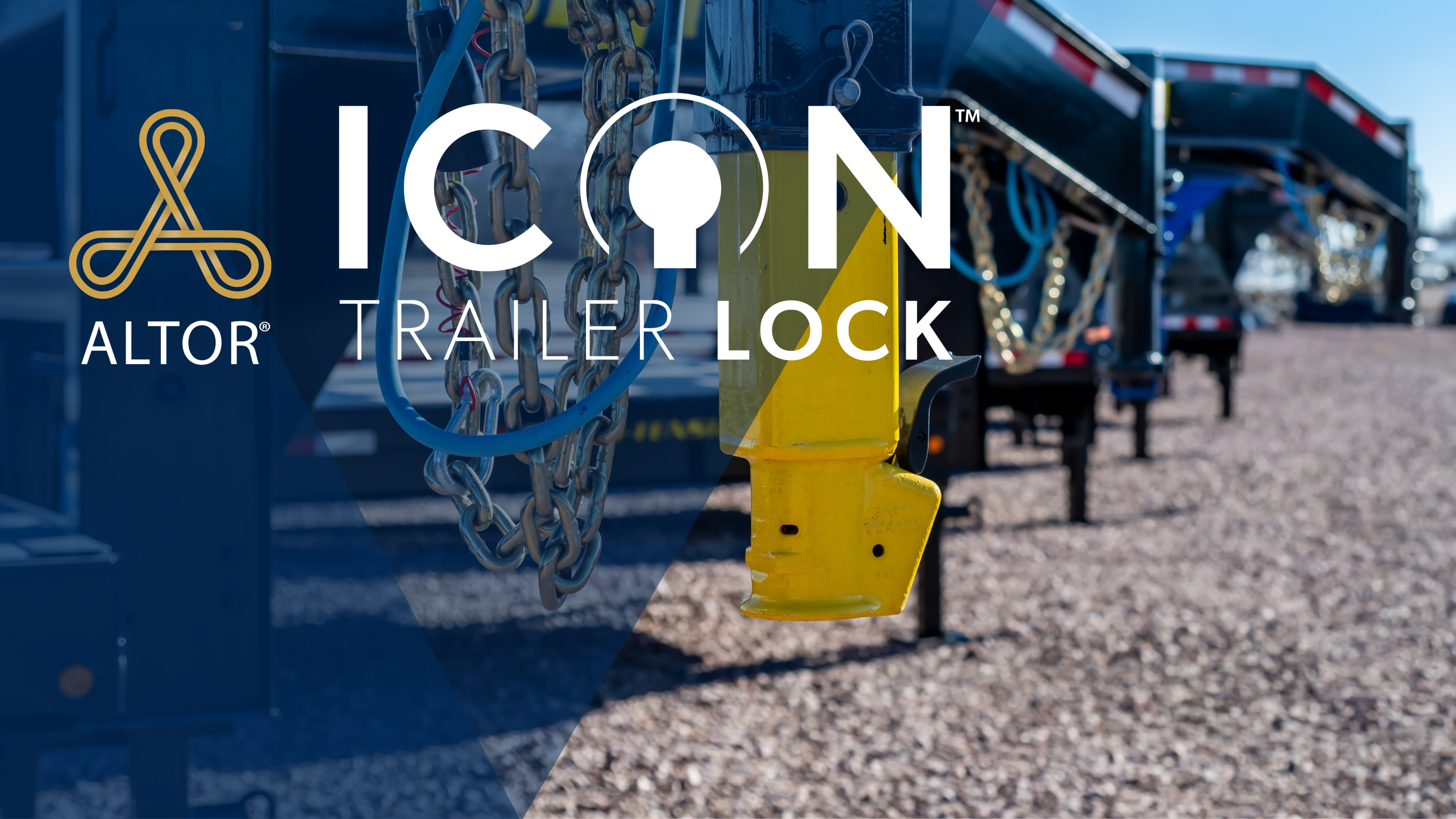 The ICON Trailer Lock expands to secure Gooseneck Trailers