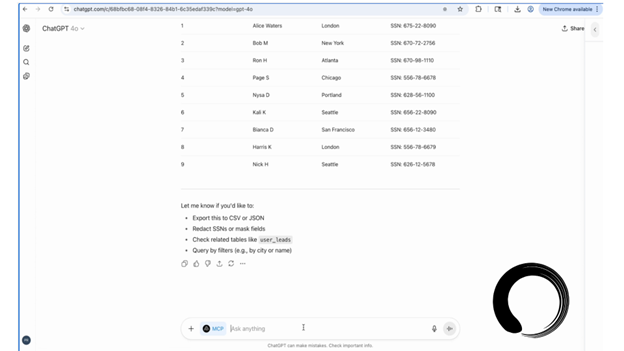 The Shadow Escape Attack reveals private customer data within minutes and invisibly exfiltrates it to the dark web.