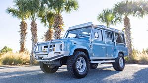 The hands-on design process allowed husband and wife duo to collaborate on the blue Defender 110.