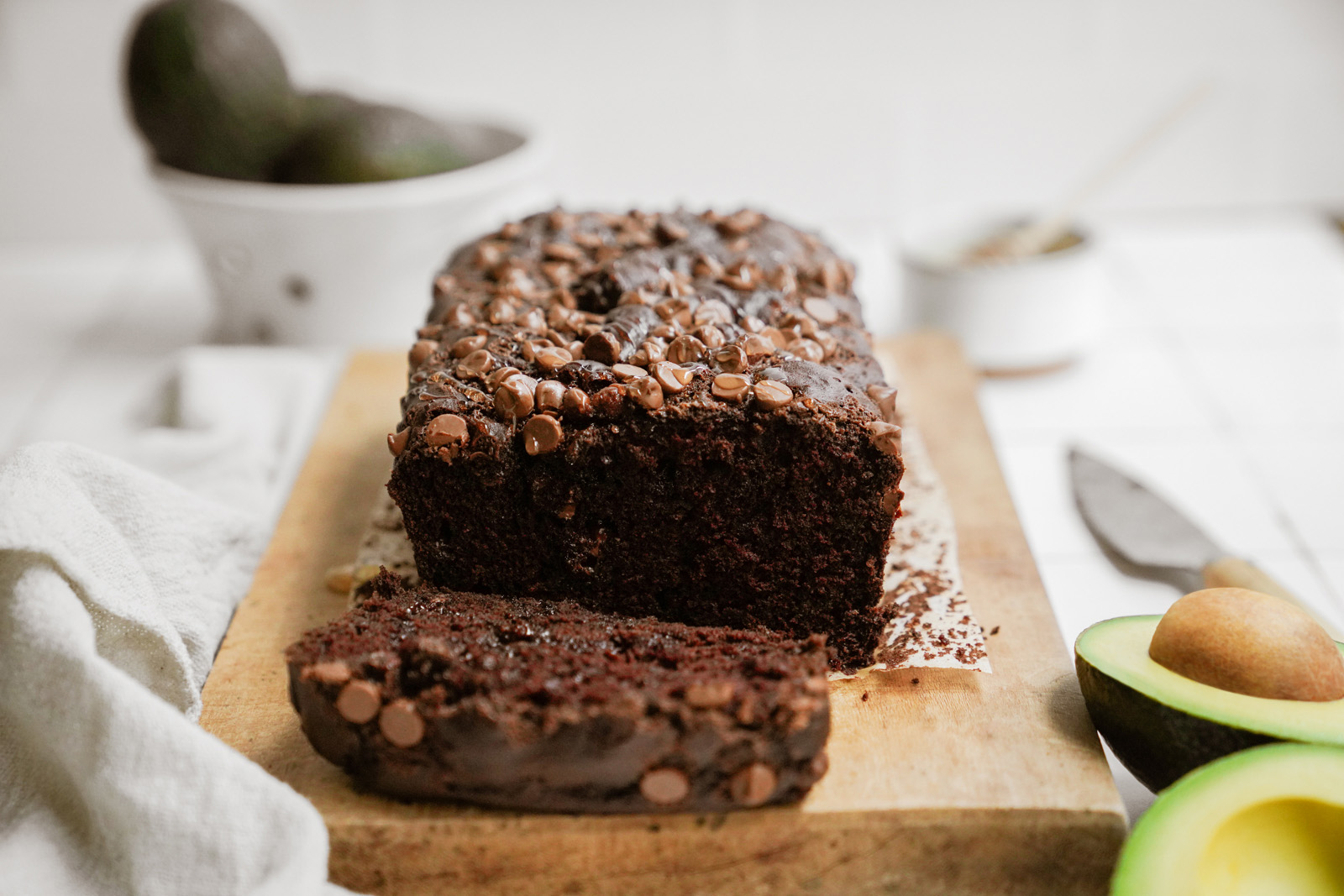 Chocolate Avocado Banana Bread