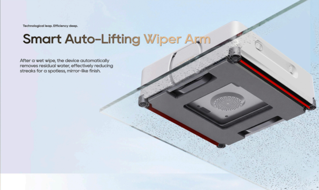 Schematic Diagram of Industry-first  Lifting Cleaning Wiper Arm
