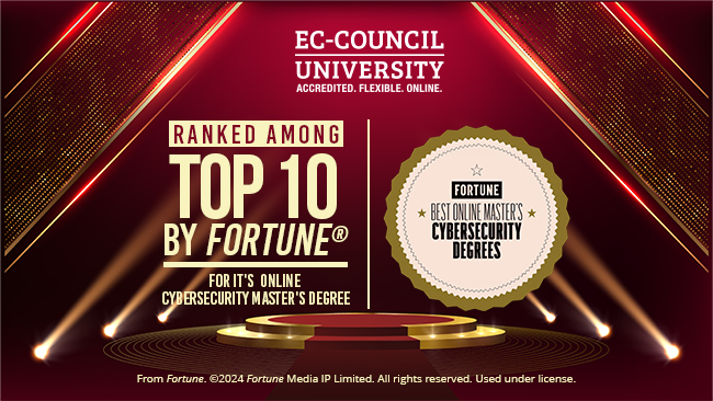 EC-Council University Ranked Top 10 in Online Masters of Cybersecurity by Fortune® Education