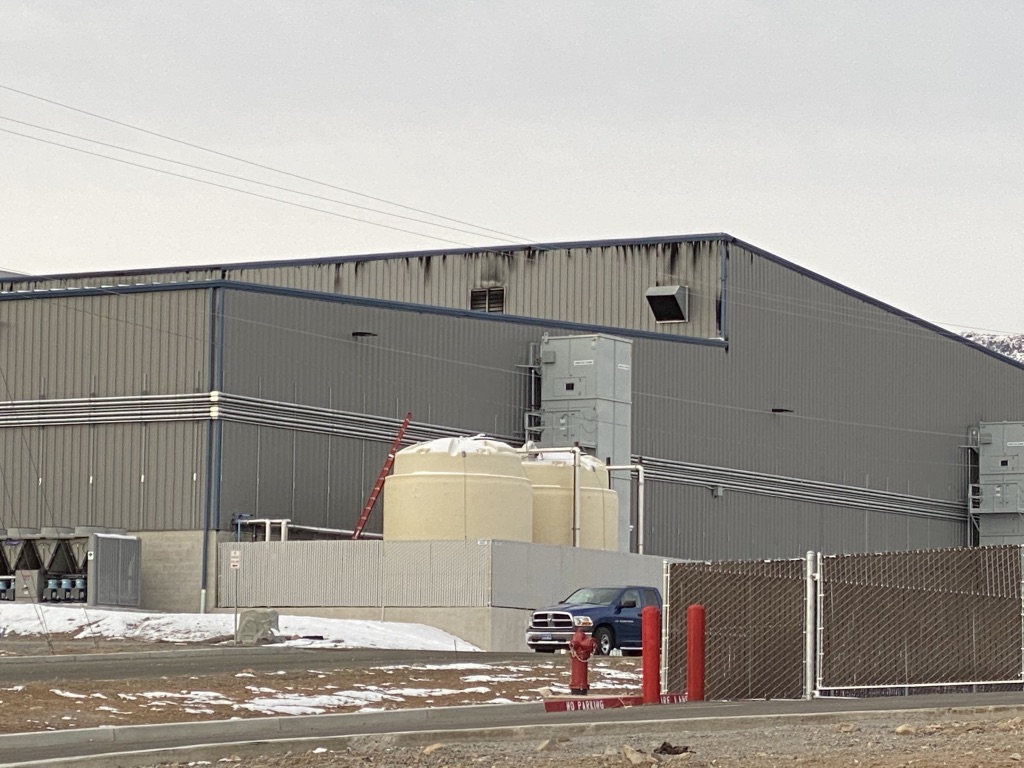 Figure 1 - Flames inside the AquaRefining area