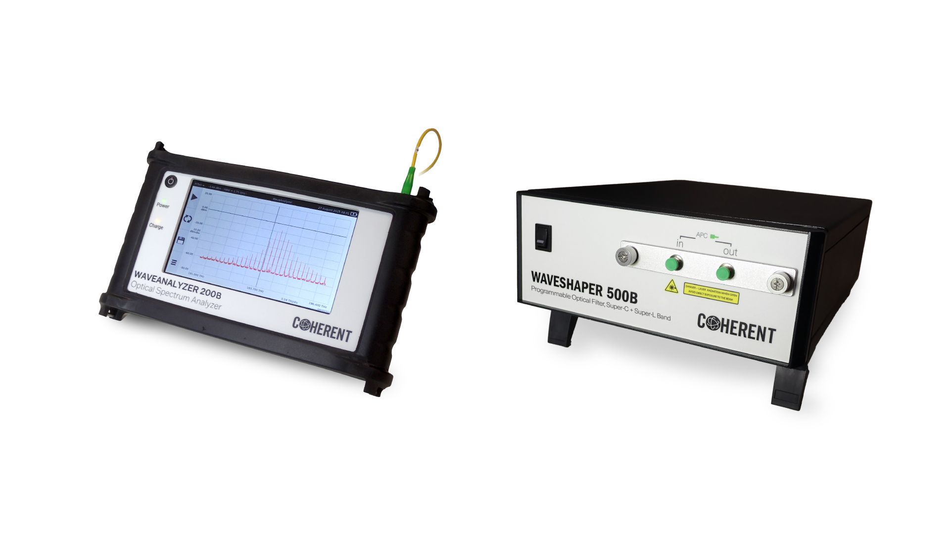 WaveAnalyzer 200B Portable Optical Spectrum Analyzer and the WaveShaper 500B/X Programmable Optical Filter