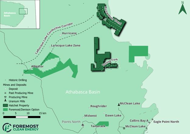 Location of Hatchet Lake Property, Northeast Athabasca Basin, Saskatchewan