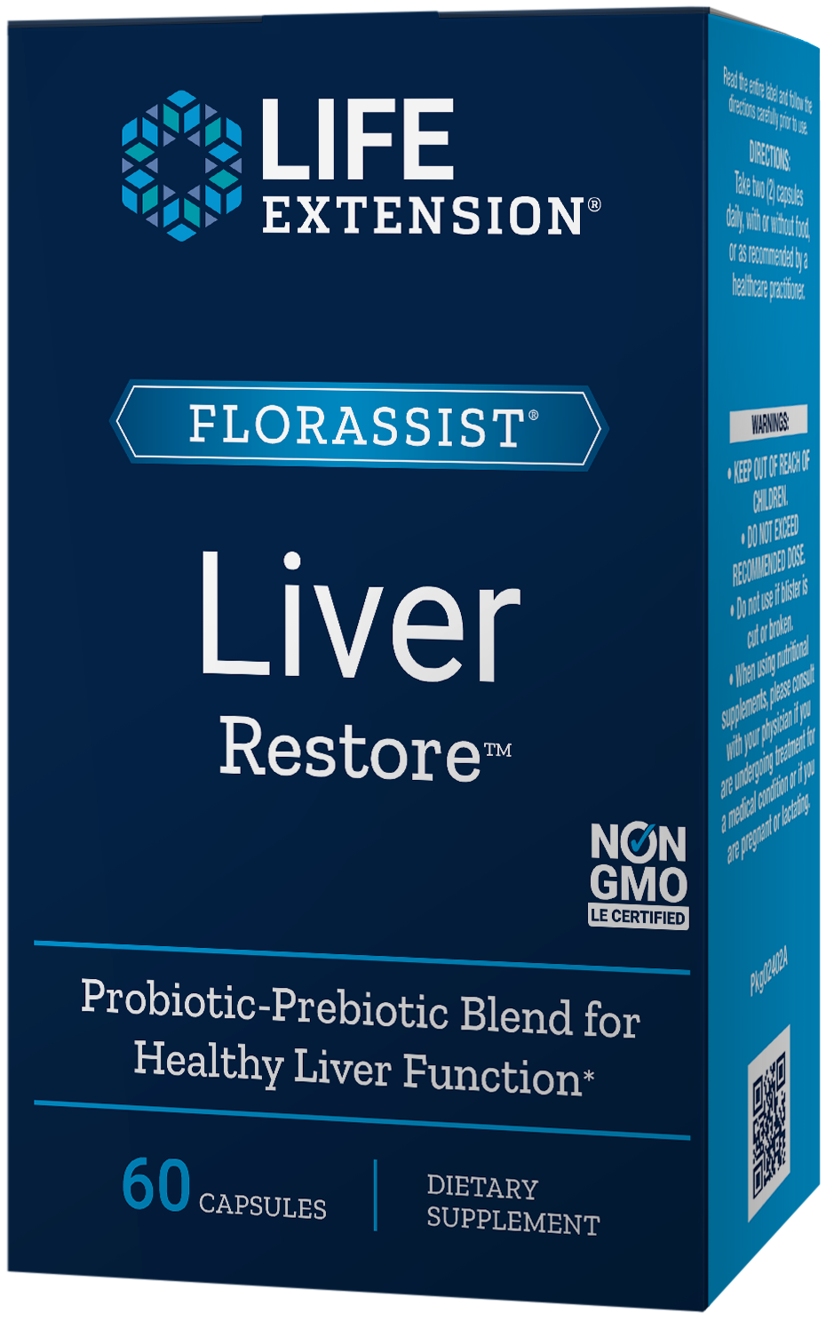 FLORASSIST® Liver Restore™ encourages liver health with clinically studied probiotics and a prebiotic.