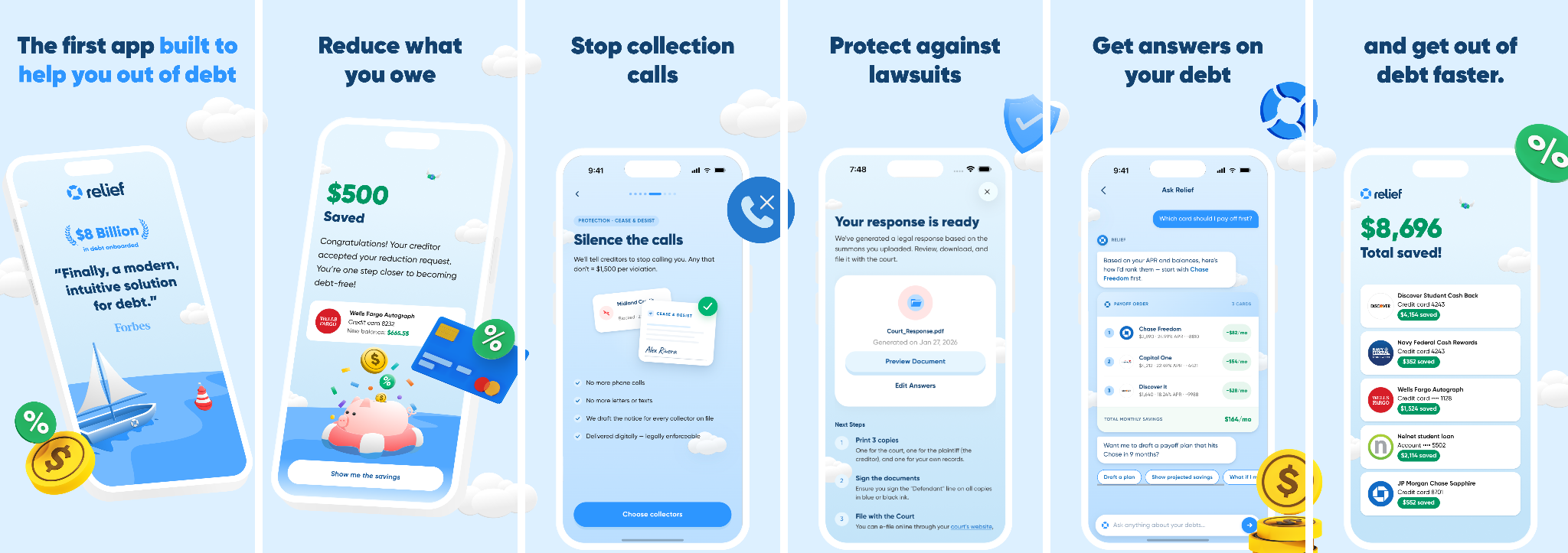 Relief introduces features that help consumers manage collection activity, reduce unwanted contact, and protect rights.