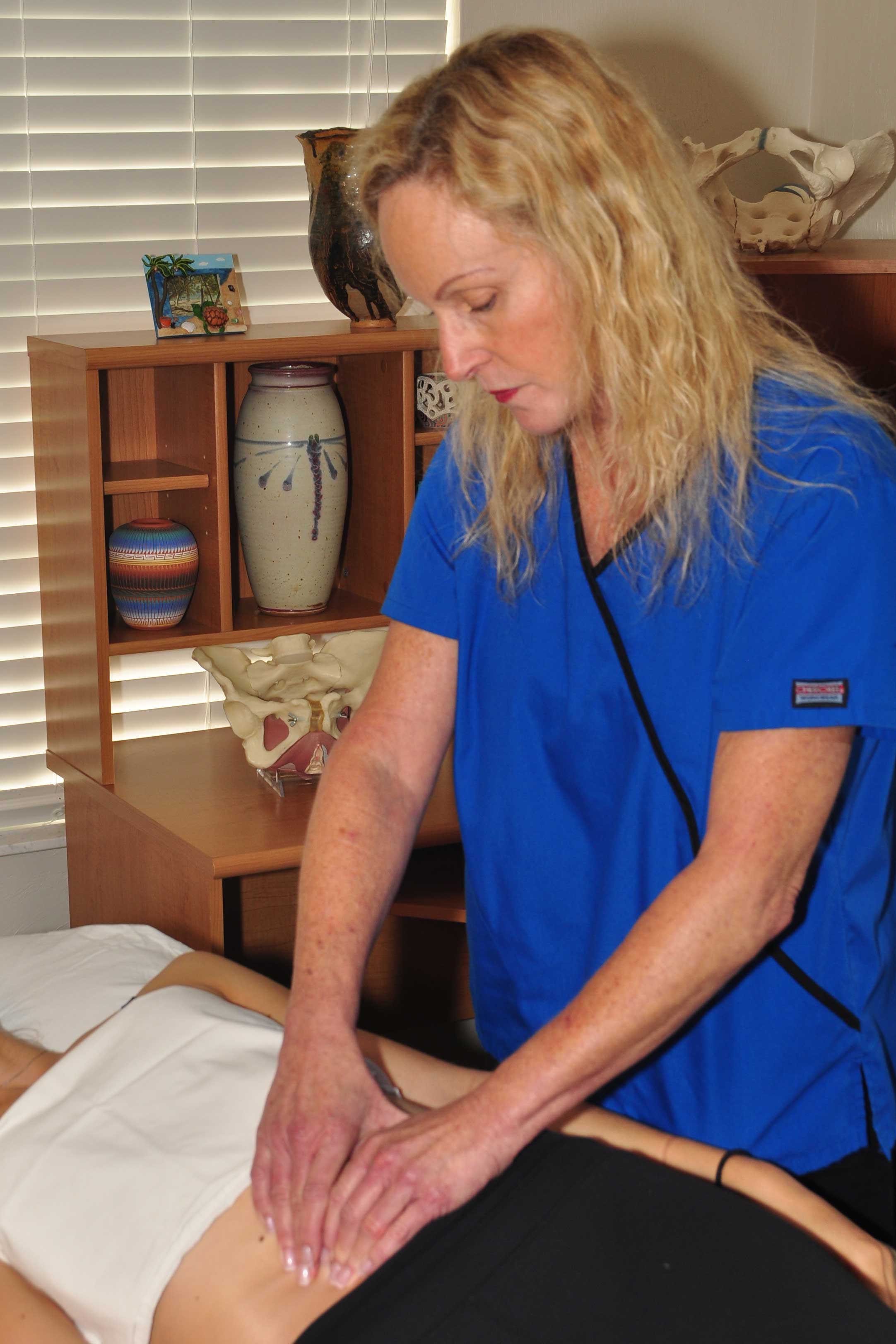 Physical therapist Belinda Wurn uses a technique shown to decrease adhesions without surgery. 