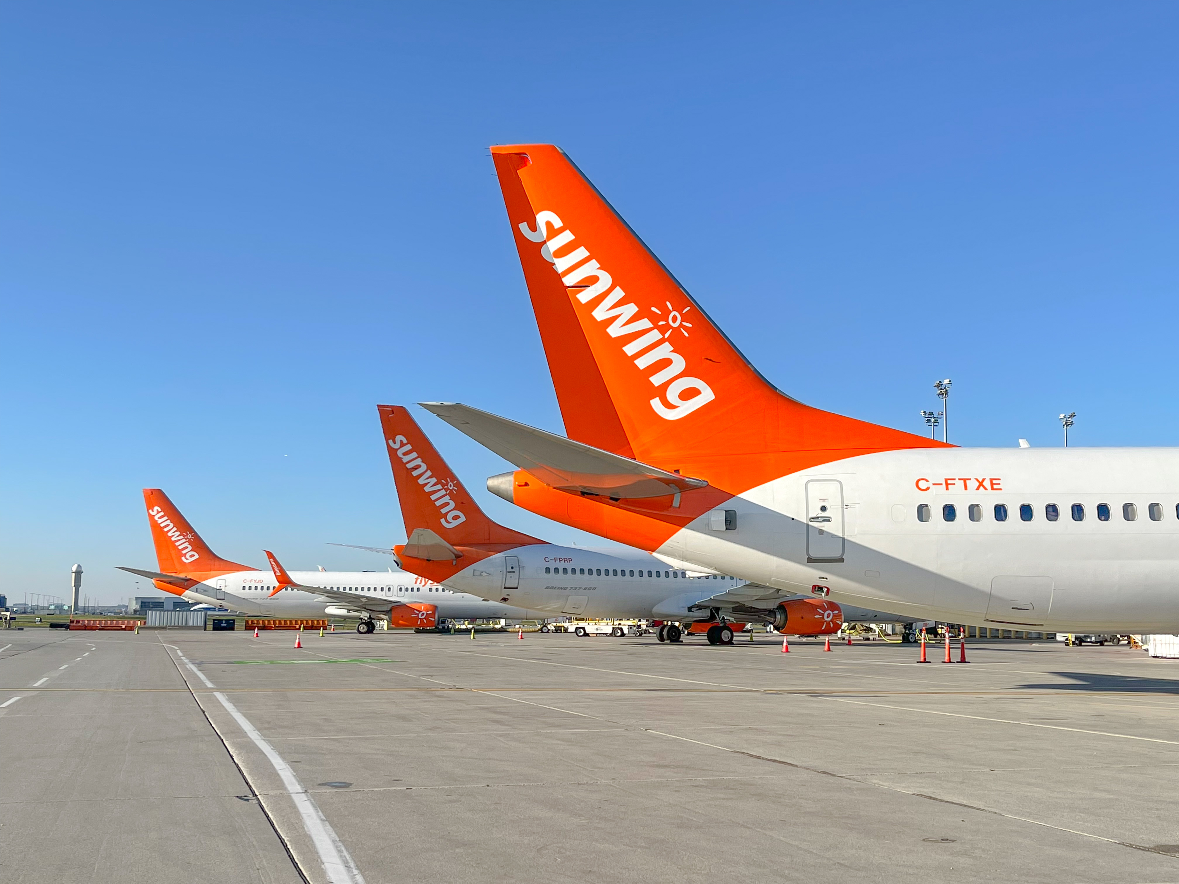 YYZ Three Sunwing Aircraft