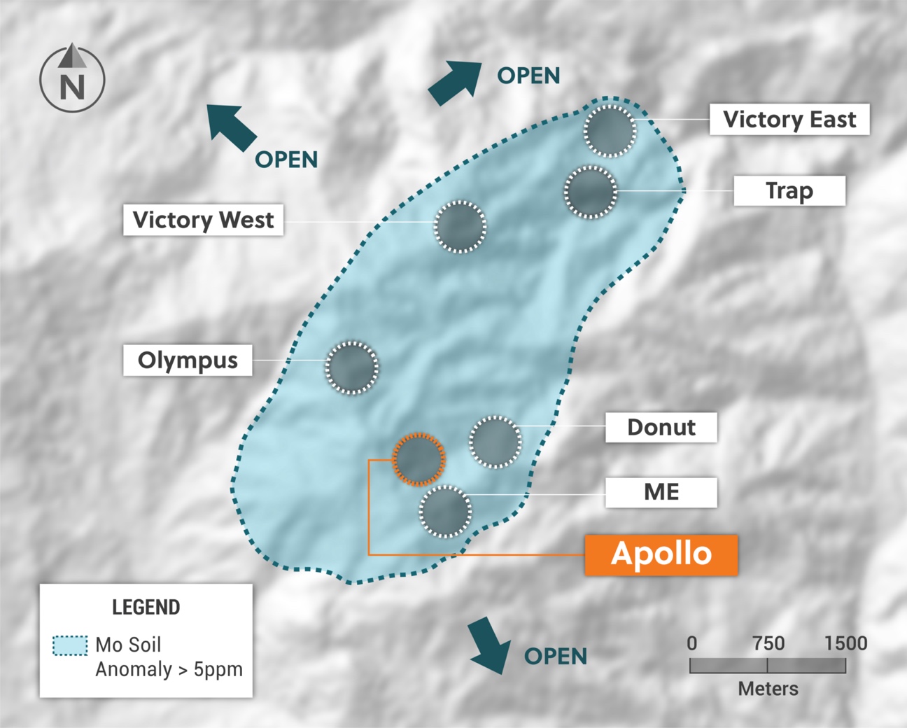  Plan View of the Guayabales Project Highlighting the Apollo Target