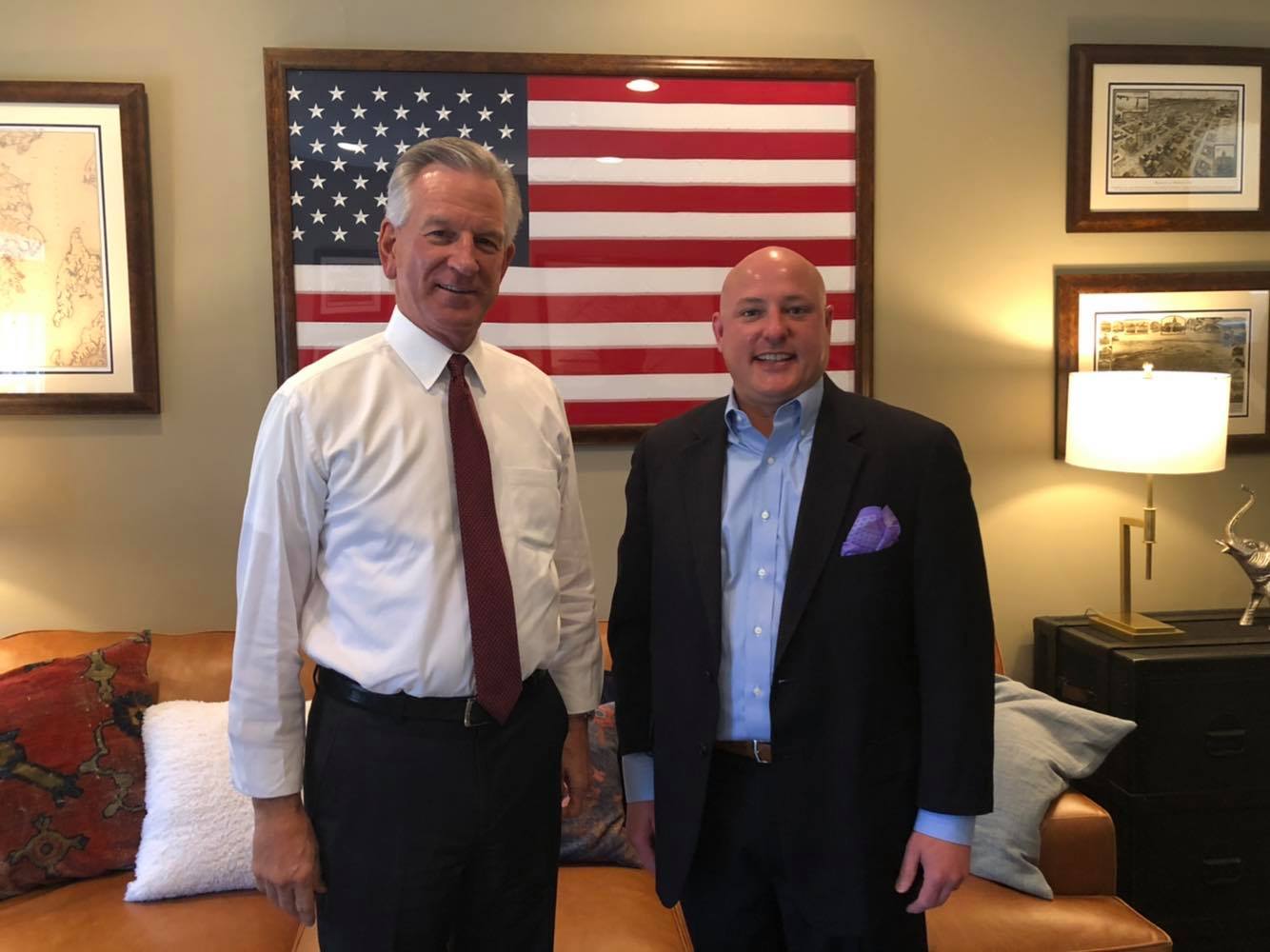 U.S. Senator Tommy Tuberville, R-Ala., and Marty Irby