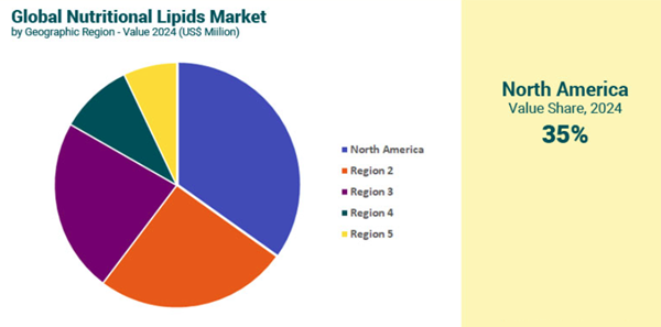 Nutritional Lipids Market by Region, 2024