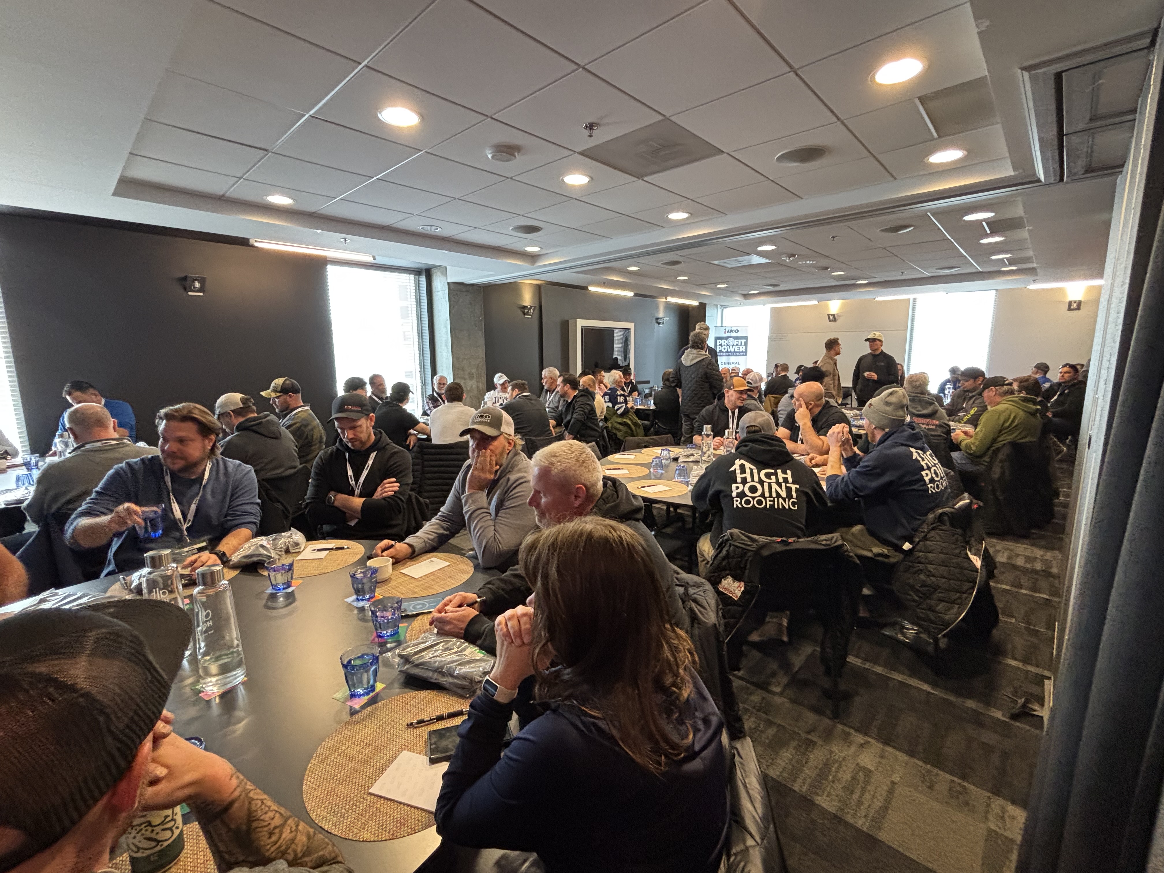 Roofing contractors attending IKO Profit Power workshop in Winnipeg