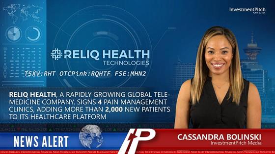 Reliq Health, a rapidly growing global telemedicine company, signs four Pain Management clinics, adding more than 2,000 new patients to its healthcare platform: Reliq Health, a rapidly growing global telemedicine company, signs four Pain Management clinics, adding more than 2,000 new patients to its healthcare platform