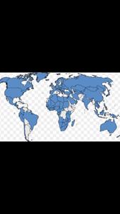 In Blue – Countries that Adhere to PCT