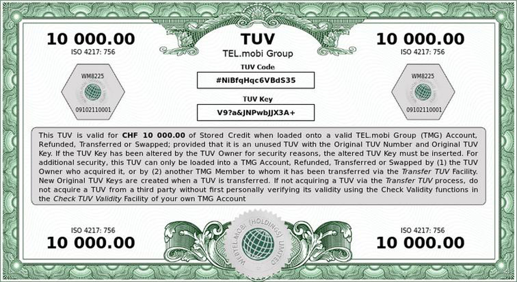 Tel.mobi Group’s TUVs