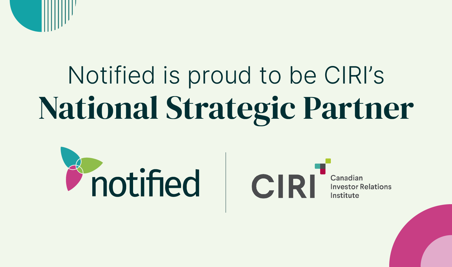 Notified and CIRI Renew Strategic Partnership to Support Modern Investor Relations Communications