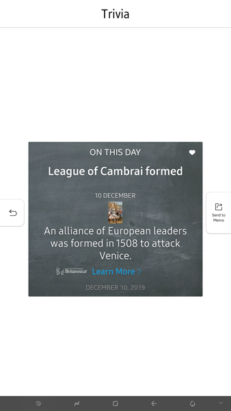 Britannica's On This Day on Samsung's Family Hub