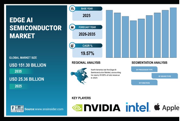Edge AI Semiconductor Market Share & Size Report