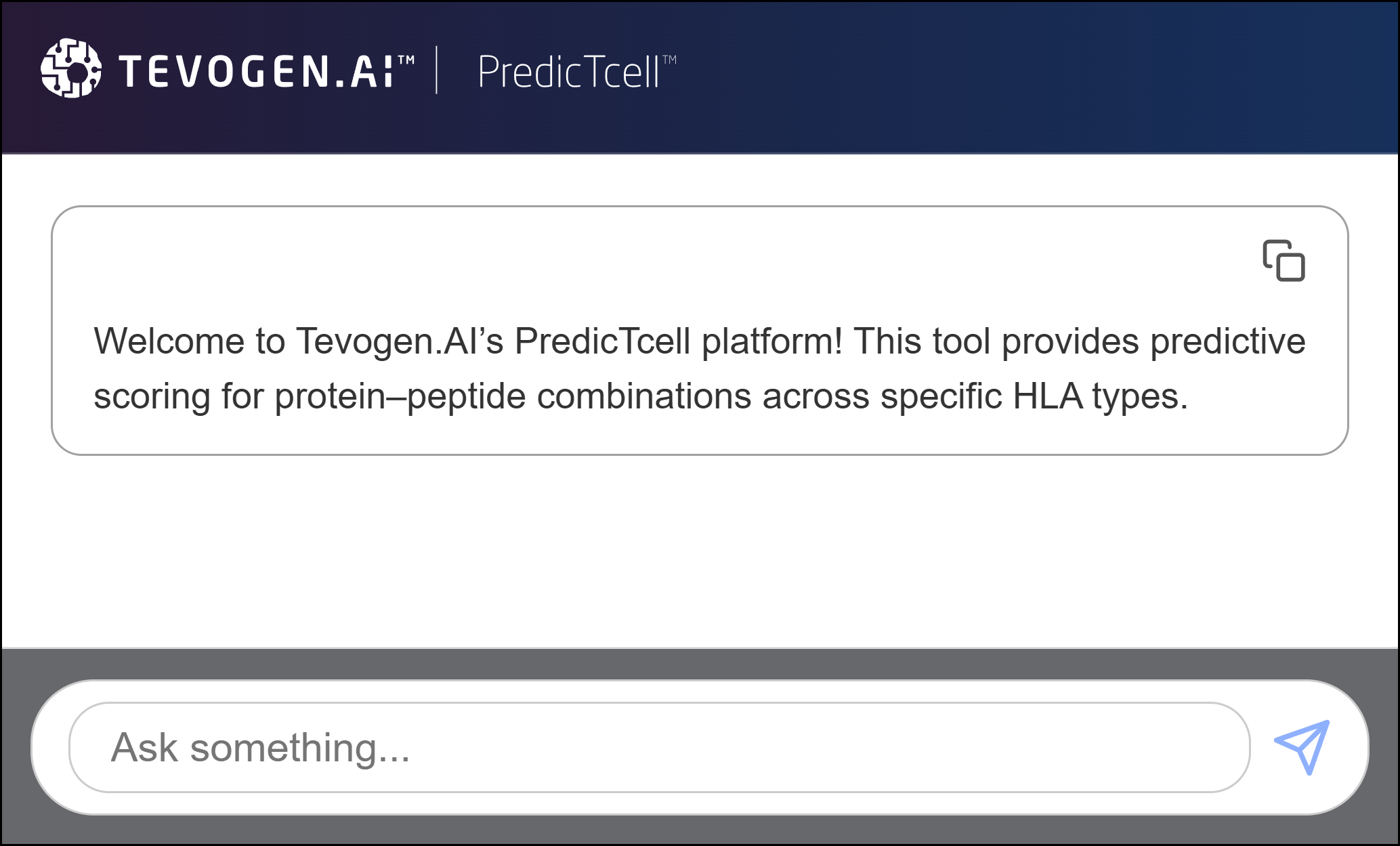 PredicTcell interface preview 