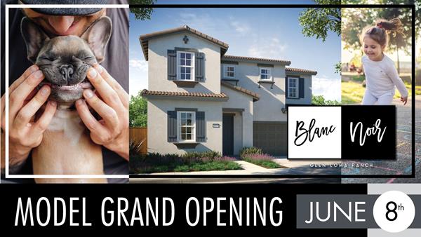 TRI Pointe Homes debuts its two new neighborhoods Blanc and Noir at Glen Loma Ranch on June 8th in beautiful Gilroy. Scheduled from 11 a.m. to 2 p.m., the Grand Opening will include model tours, delicious appetizers, a special gift for all attendees and even a scavenger hunt for the entire family.  Food samples will include signature garlic-infused bites and farm-fresh desserts courtesy of Chef Lou Zulaica, who is also currently the Executive Chef of Clos LaChance Winery.
