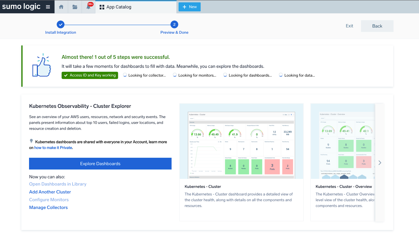 Sumo Logic Kubernetes Onboarding