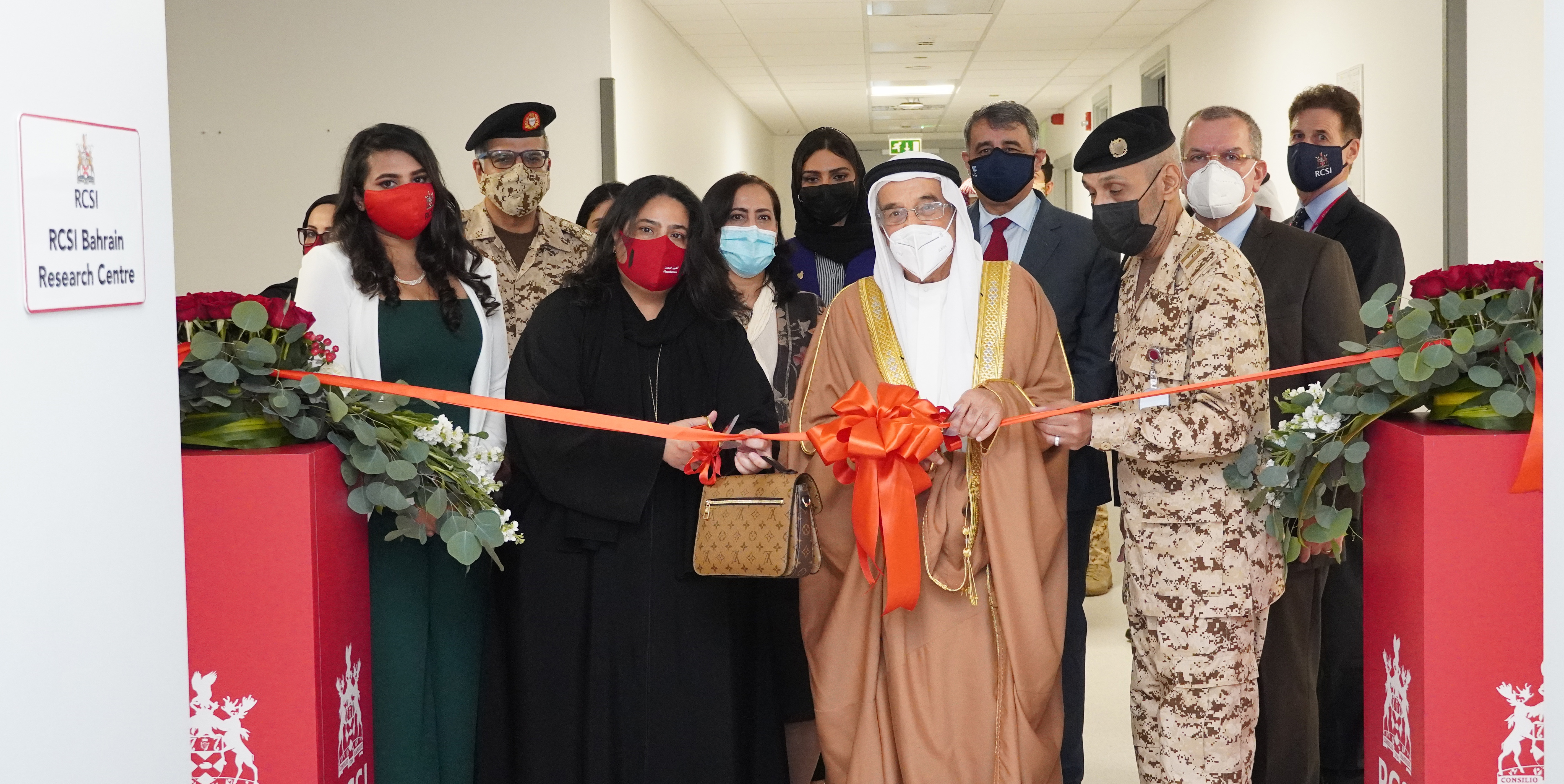 Official Ribbon Cutting by HE Chairman of the Supreme Council of Health & HE Secretary-General of HEC at the RCSI Bahrain Research Centre
