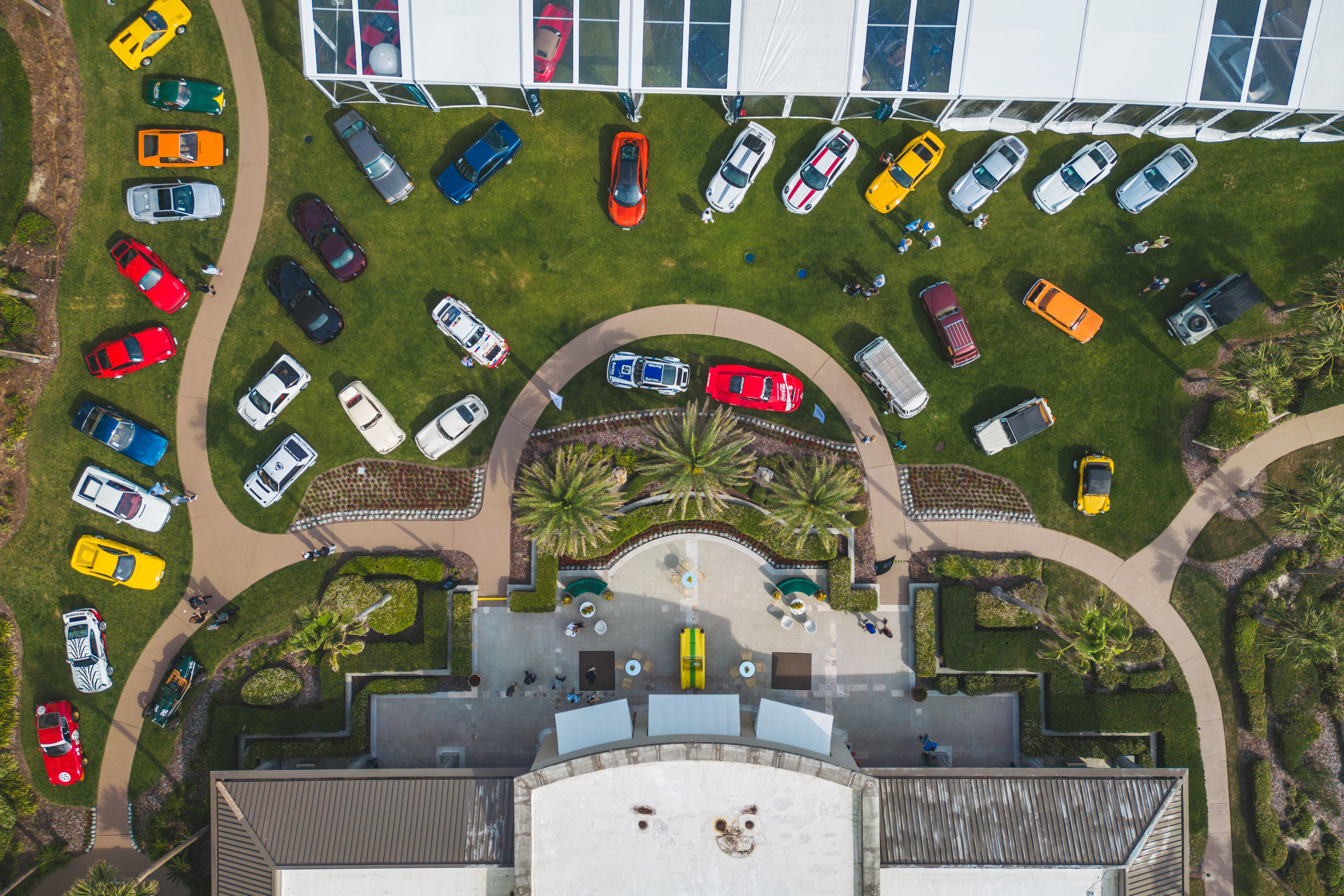 Broad Arrow Amelia Auction Display on the Oceanfront lawn at The Ritz-Carlton