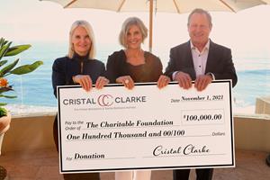 Cristal Clarke Presents Generous Donation to The Charitable Foundation