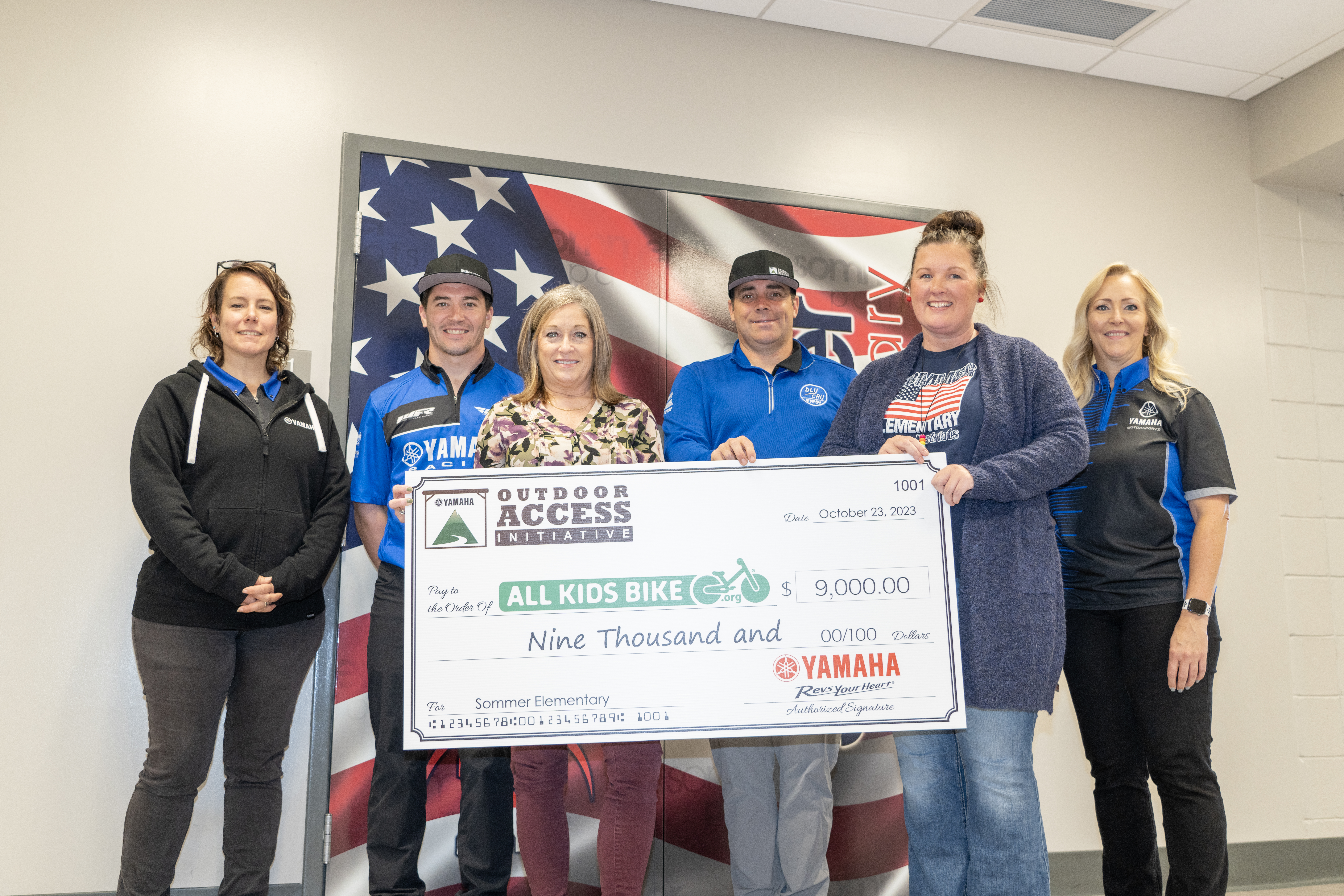 Additional charity endeavors at the Yamaha Racing Ironman GNCC included Yamaha bLU cRU racers, comprised of the Walker Fowler Racing and AmPro Yamaha teams, building balance bikes the Friday before race day. Totaling $27,000 in value, courtesy of the Yamaha Outdoor Access Initiative program to get students in public schools outside, exercising, and enjoying the great outdoors, the bikes were donated to three local Crawfordsville, Indiana kindergarten schools Monday by seven-time XC1 Pro – ATV champ, Walker Fowler, 26-year pro racer, Johnny Gallagher, and Yamaha staff.