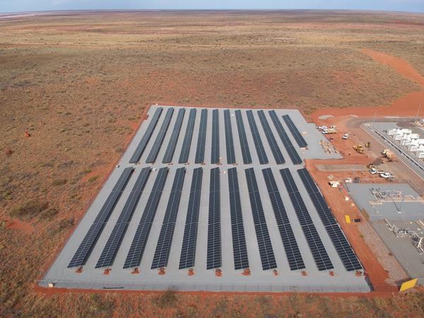 Solar Farm in Onslow, Australia