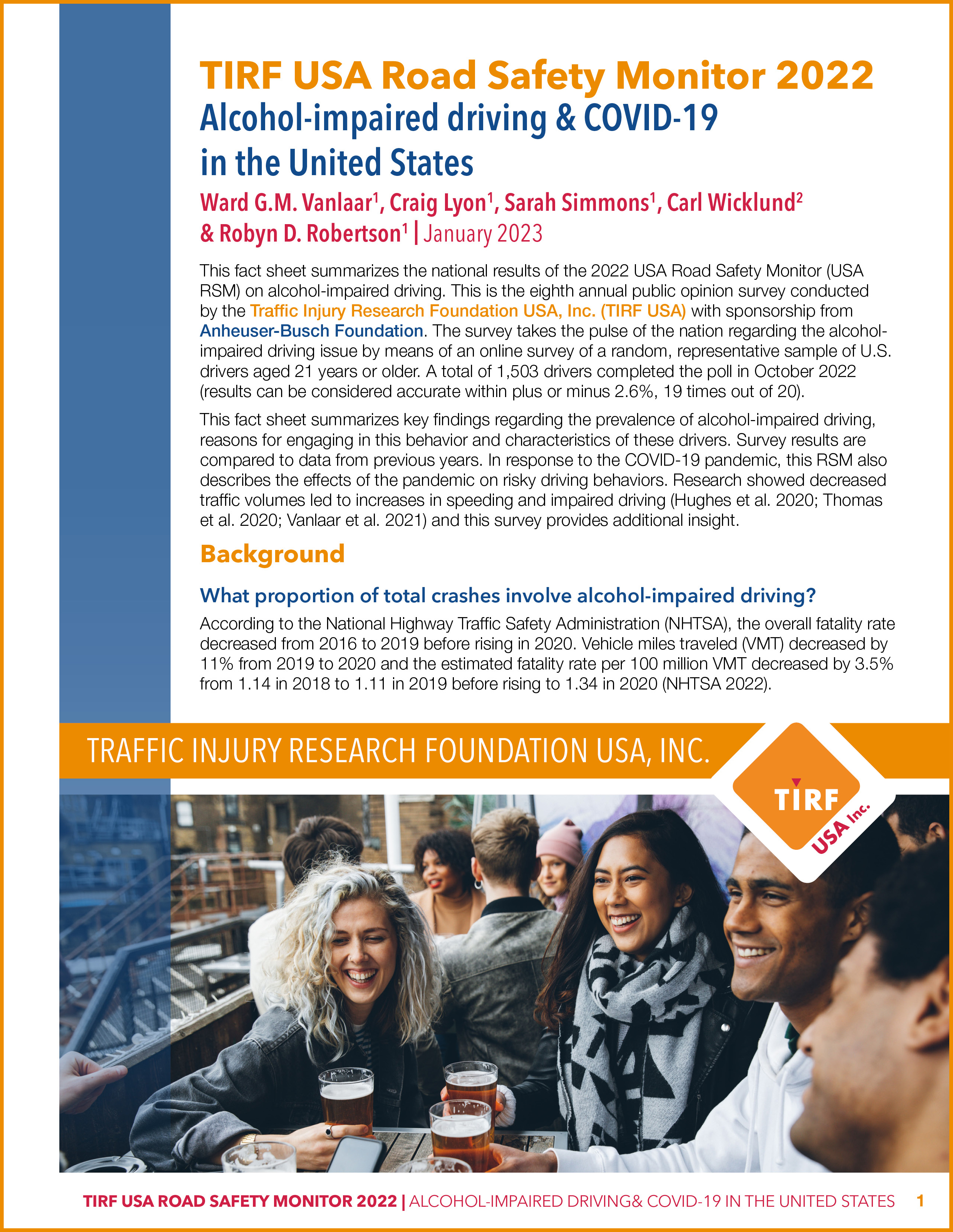 US RSM 2022 - Alcohol-Impaired Driving & COVID-19 in the United States-COVER with border